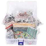 Lrocaoai 1818PCS DIY Electronics Components Kit Assortment Resistors PCB Potentiometer Resistanc