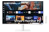 Samsung 32 Inch Smart M70C UHD Monitor, White