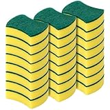 Kitchen Cleaning Sponges,24 Pack Eco Non-Scratch for Dish,Scrub Sponges