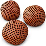 Speevers Juggling Balls for Beginners and Professional, 2019 XBalls Set of 3 Fresh Design - 5 Beautiful Uni Colors Available, 2 Layers of Net Carry Case, Choice of The World Champions 120g (Orange)